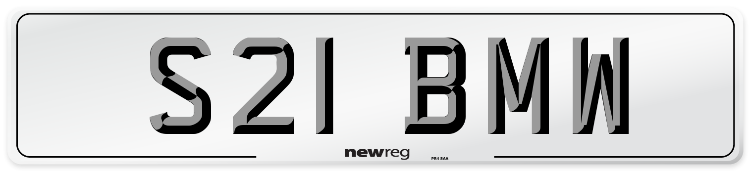 S21 BMW Number Plate from New Reg